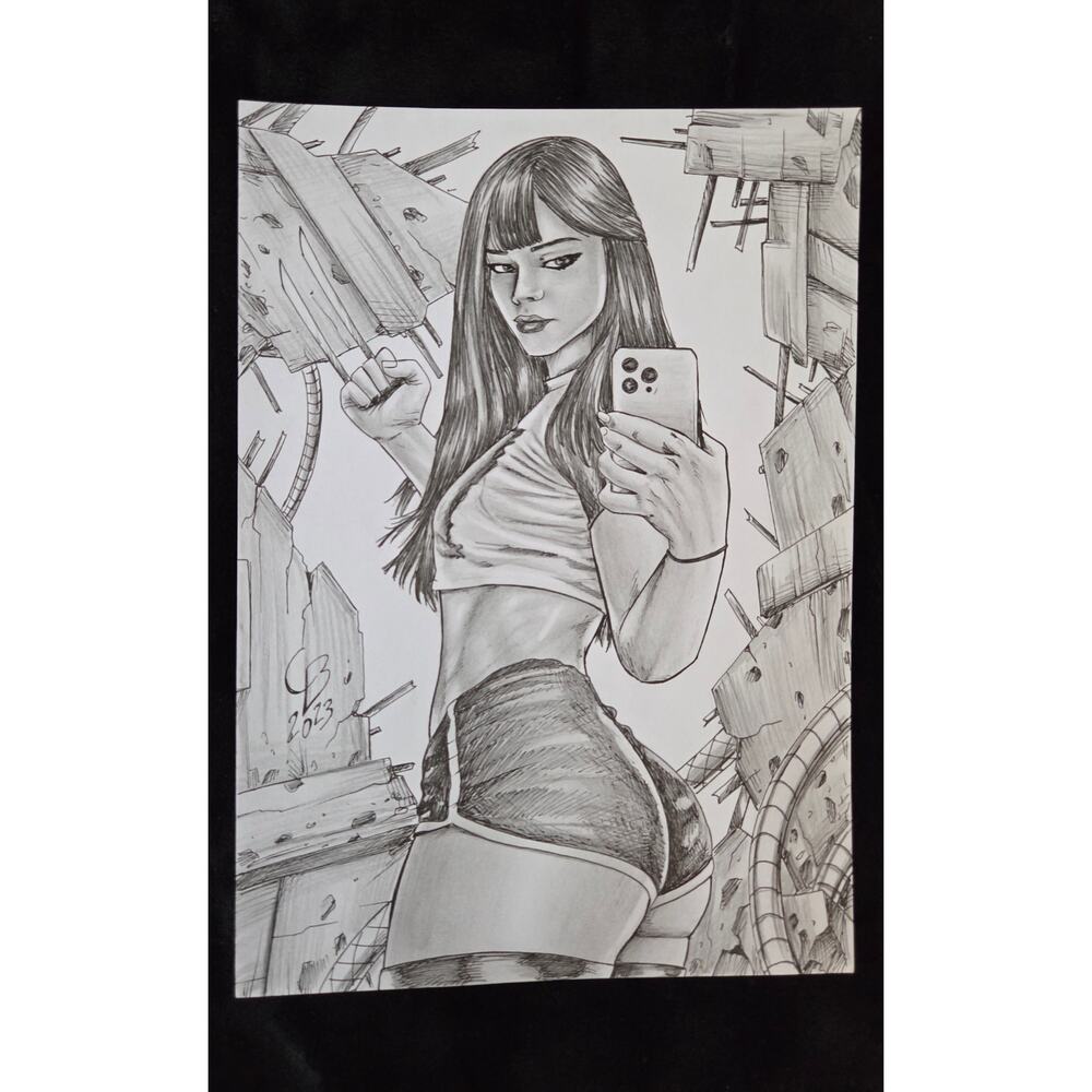 X-23 / Laura Kinney - Original Art drawing sketch 12" x 8.25"